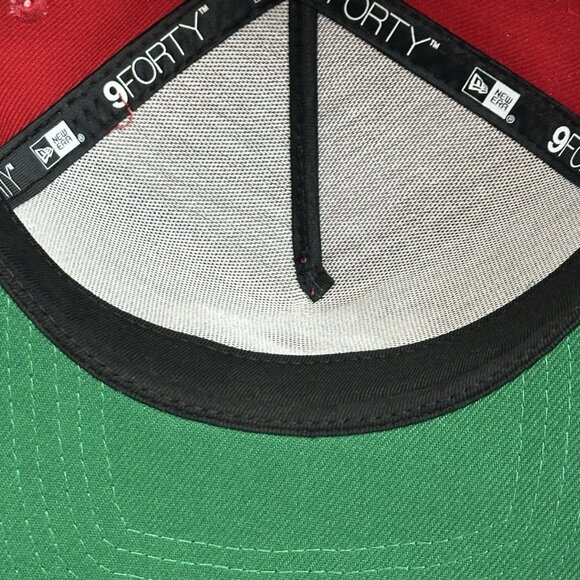 NEW ERA 9FORTY A-Frame Charlotte NC 704 Snapback Hat Red Teal One Size NWOT - Picture 9 of 9